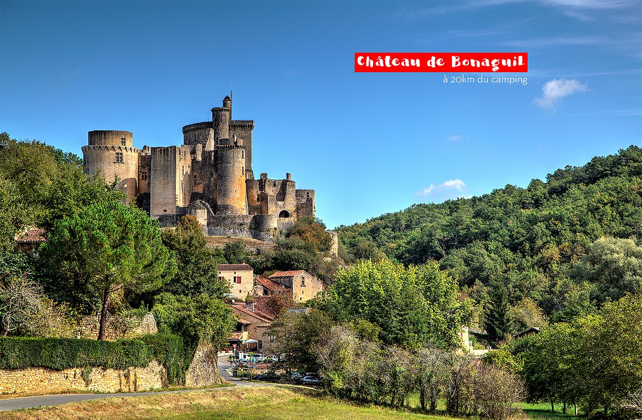 Ch�teau de Bonaguil, forteresse m�di�vale � visiter pr�s de Tournon d'Agenais.